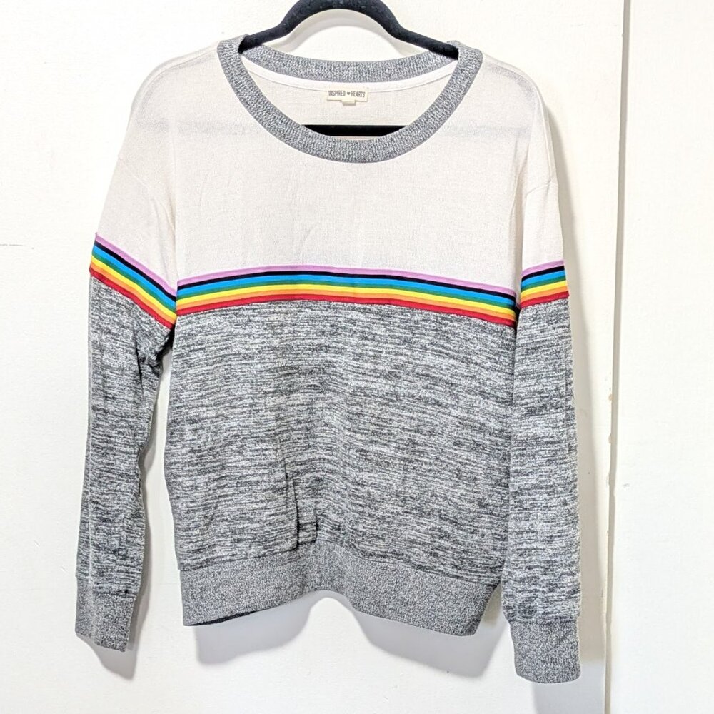 Inspired Hearts Rainbow Sweater